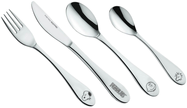 Geda Labels GmbH Kinderbesteck Snoopy Kids (4-tlg), 1 Personen, Edelstahl, Edelstahl poliert Bild 3