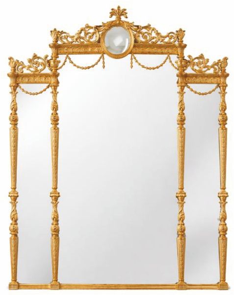 Casa Padrino Luxus Barock Spiegel Gold H. 185 cm - Barock Möbel - Made in Italy