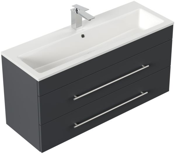 Badmöbel Mars 1000 SlimLine SoftClose Schubladen grafit : Grafit
