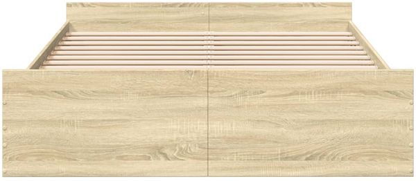 vidaXL Bettgestell mit Schubladen Sonoma-Eiche 150x200cm Holzwerkstoff 3280288 Bild 4