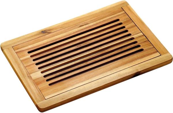 Profi-Brotschneidebrett, Akazienholz - 47,5 x 32 x 2cm