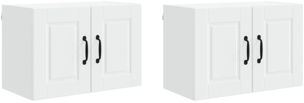 vidaXL Küchenschrank mit Tür 2 pcs Weiß 60 x 31 x 40 cm Holzwerkstoff 885266