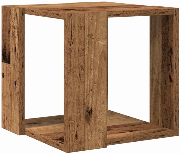 vidaXL Couchtisch Altholz 32 x 32 x 30 cm Holzwerkstoff 873910