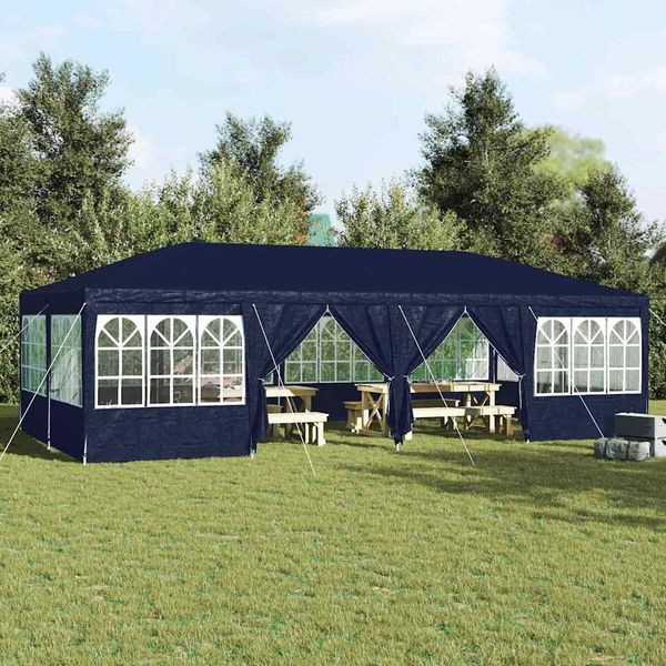 vidaXL Party-Zelt Blau 800 x 400 x 266 cm Polyethylen 42003442