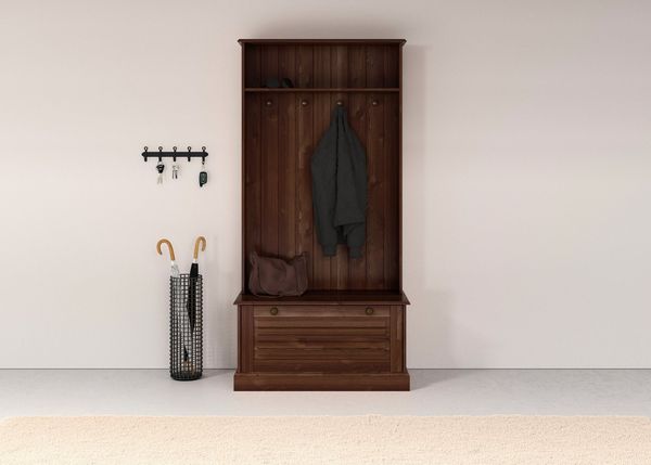 Home affaire Kompaktgarderobe Liotta Mit einer Klappe und 4 Kleiderhacken
