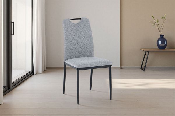 OTTO home Esszimmerstuhl Rom (Set, 2 St), bequemer Stuhl mit hochwertigem Stoffbezug und Griff im Rücken