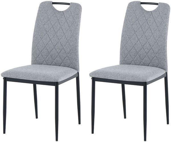 OTTO home Esszimmerstuhl Rom (Set, 2 St), bequemer Stuhl mit hochwertigem Stoffbezug und Griff im Rücken