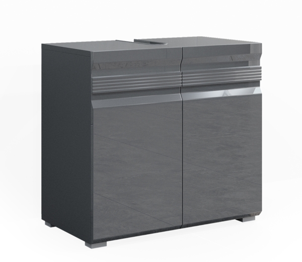 Vicco 'Freddy' Waschbeckenunterschrank, Spanplatte, 60 x 56 x 34 cm, Anthrazit