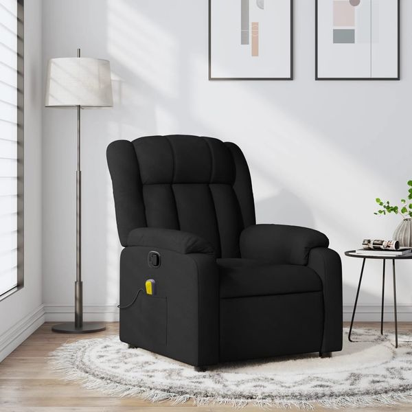 vidaXL Massagesessel Schwarz Stoff 373588
