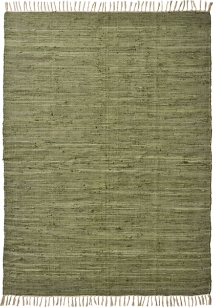 Ib Laursen - Teppich Flickenteppich Läufer 170x200cm Oliven Grün 65042-29