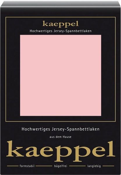Kaeppel Spannbettlaken Single Jersey Mako Cotton, Jersey, Gummizug: rundum, (1 Stück), Bettlaken aus 100% Baumwolle