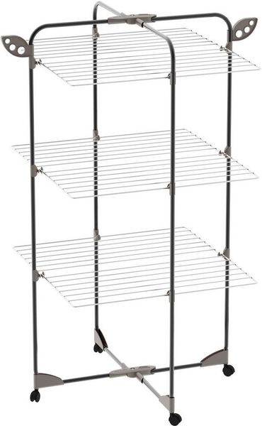 Bischof Turmwäscheständer Alpina 30, aus eloxiertem Aluminium