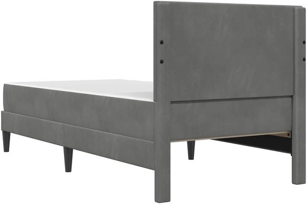 vidaXL Bettgestell mit Matratze Dunkelgrau 80 x 200 cm Samt 3415013 Bild 8