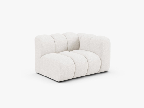 Micadoni Modul Lupine 1-Sitzer Rechts Boucle Baloo Weiß Bild 2