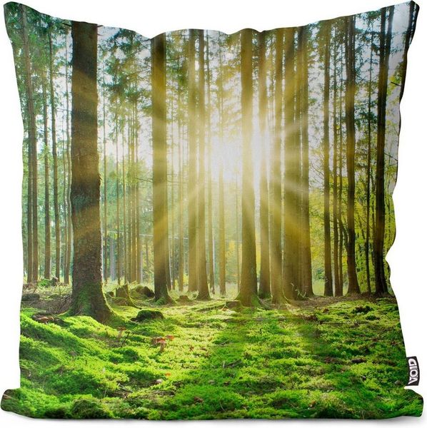 VOID Kissenbezug, (1 Stück), Sonne Wald Forst Bäume wald landschaft sonne lichtung natur landschaf