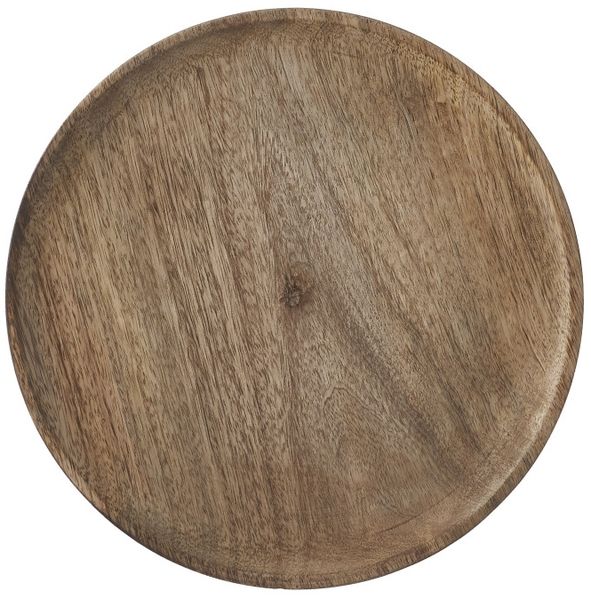 Mica Dekoteller Mangoholz Ø 30 x H 2 cm braun