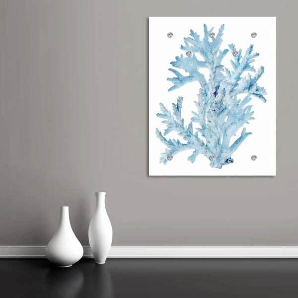 Queence Garderobe - "Arniko" Druck auf hochwertigem Arcylglas inkl. Edelstahlhaken und Aufhängung, Format: 100x120cm Bild 2