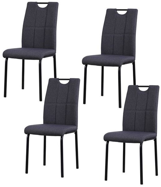 HTI-Living Esszimmerstuhl Stuhl Denton Grau (Set, 4 St), Esszimmerstuhl