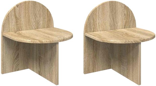 vidaXL Nachttisch 2 pcs Sonoma-Eiche 40 x 35,5 x 45,5 cm Holzwerkstoff 8001136 Bild 2