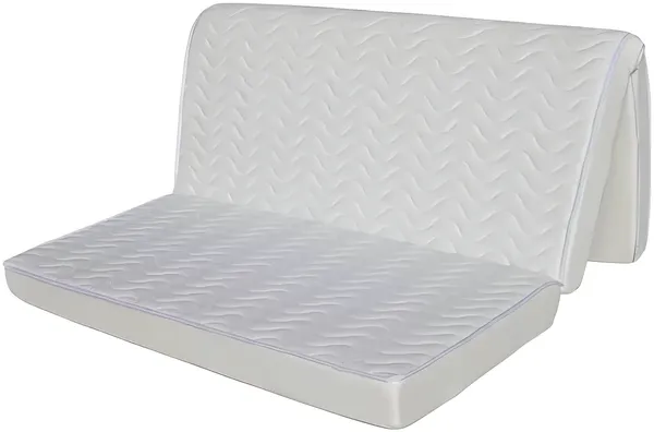 Vente-unique - PARTY Matratze Stoff Weiß - B 140 cm x H 12 cm x L 190 cm