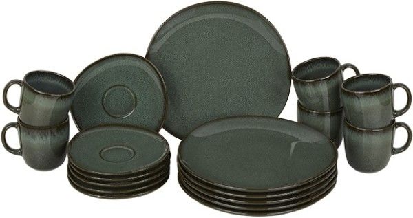like. by Villeroy & Boch Lave Vert Kaffee-Set für 6 Personen / 18 Teile