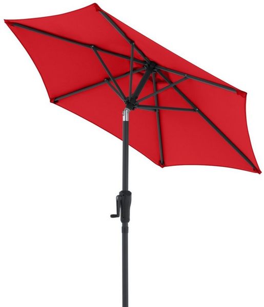 doppler® Sonnenschirm Doppler LIFE Lift ø 180 cm rund Mittelmastschirm Sonnenschirm in 4