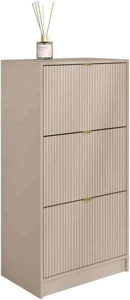 Schuhschrank Tireno 3K (Farbe: Sandbeige)