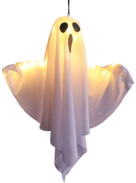 MUPOO Lichterkette LED-Lichterkette Halloween Deko,Geister Laterne beleuchtet, Halloween Hängender Geister Bild 4
