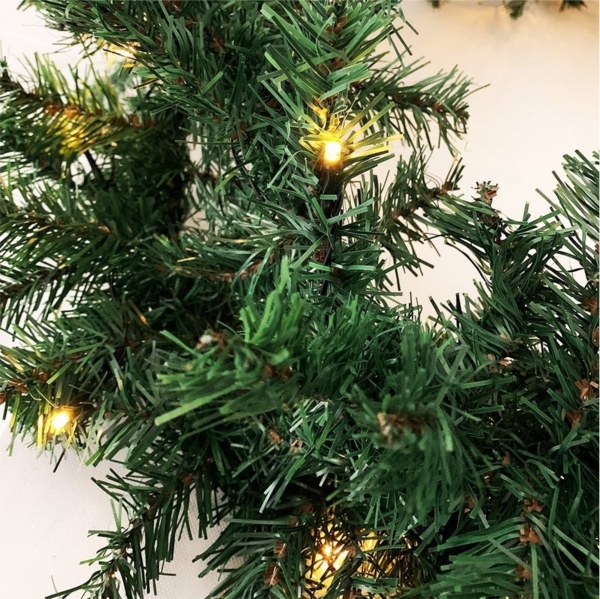 INDA-Exclusiv Lichtervorhang XXL 100 LED Tannengirlande + Lichterkette 810cm Girlande innen außen Bild 2