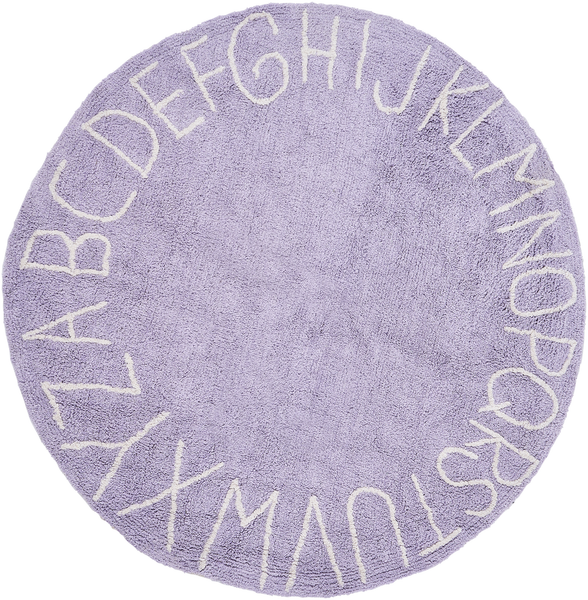 Kinderteppich VURGUN Hellviolett ø 120 cm Baumwolle