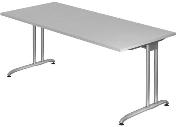 'BS19' Schreibtisch C-Gestell 180x80cm Grau