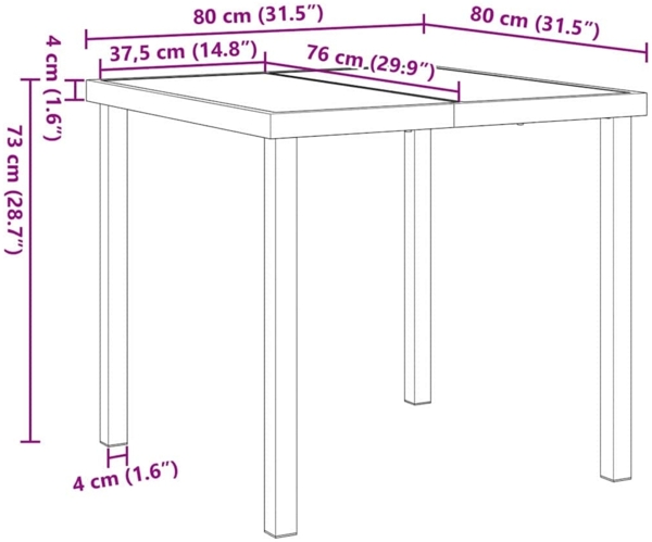 vidaXL Garten Essgruppe 5 pcs Beige Poly-Rattan 3380765 Bild 10