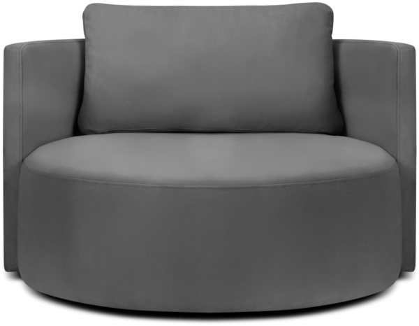 Micadoni Sessel Bliss 1,5-Sitzer Samt Dunkelgrau