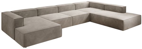 Luxusbetten24 Sofa Designer Sofa Lesley U XXL, mit Samtbezug