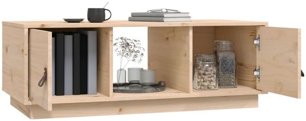 vidaXL Couchtisch 100x50x35 cm Massivholz Kiefer 818265 Bild 5