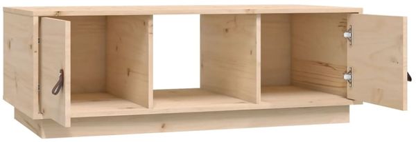 vidaXL Couchtisch 100x50x35 cm Massivholz Kiefer 818265 Bild 7