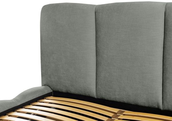 Polsterbett Doppelbett GRACIA 140x200cm in Stoff Boston Grau Bild 5