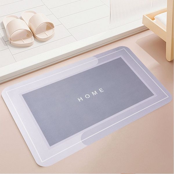 shop'n smile ideoon Badematte Anti-Rutsch-Badezimmermatte 60x40 cm Saugfähiger Badvorleger Dusche, Rutschfeste Unterseite, Extrem saugfähig, rutschfest, schmutzabweisend, schnelltrocknend, Polyester, Gummi, Rutschfeste Gummi-Unterseite & extrem saugfäh...