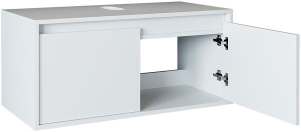Roomart ATLANTIC-100 Badmöbel - nur Unterschrank - H 45 x B 45 x T 100 cm • Weiß Bild 3