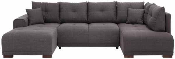 Home affaire Wohnlandschaft Viborg U-Form, mit Regal in der Armlehne, wahlweise mit Bettfunktion Bild 1