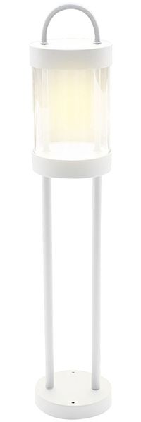 LED Außen-Stehleuchte, Alu, weiß, H 65 cm