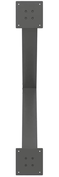 vidaXL Esstischbeine X-Form 3 Stk. Anthrazit 90x(72-73) cm Stahl 4012998 Bild 7