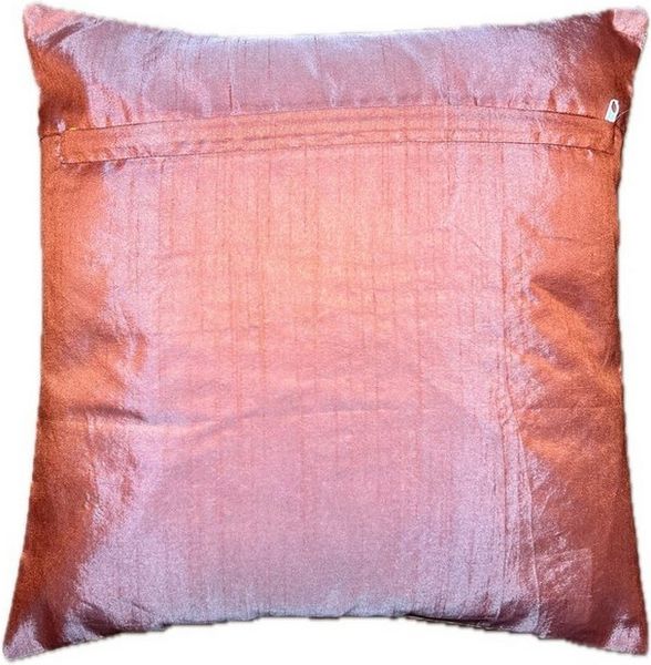 Ruwado Kissenbezug - Handgefertigt Dekokissen aus Indische Banarasi Seide - 40cmx40cm, "Handgewebt und Handgenäht aus Indien"