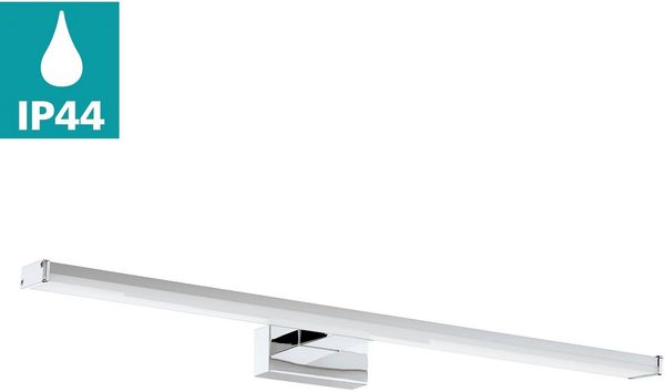 Eglo 96065 Spiegelleuchte Pandella 1 IP44 Stahl chrom silber, Kunststoff weiß 11W L:60cm H:4cm
