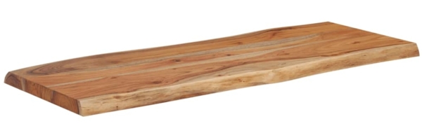 vidaXL Tischplatte 90x40x2,5 cm Rechteckig Massivholz Akazie Baumkante 370611