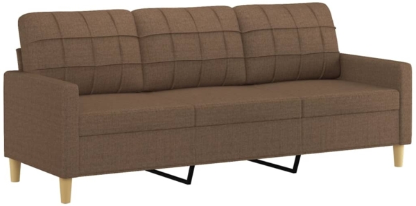 vidaXL 3-Sitzer-Sofa Braun 180 cm Stoff 359102