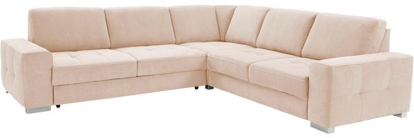 sit&more Ecksofa Santorini L-Form, mit Federkern und Sitztiefenverstellung, wahlweise mit Bettfunktion