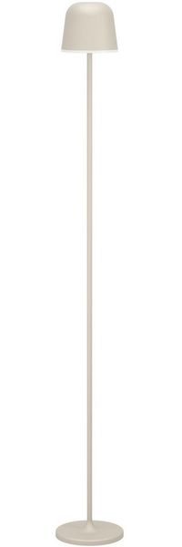 EGLO LED Akku Stehlampe Mannera-L, kabellose Standleuchte touch dimmbar, Lampe Wohnzimmer aus Metall in Beige, Lampe für außen und innen, IP54