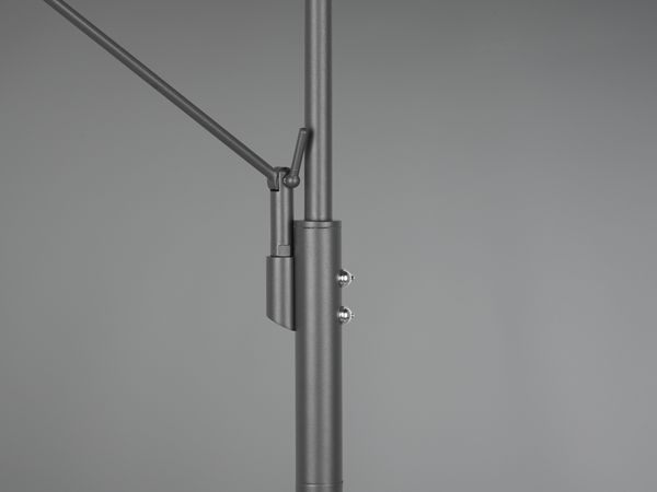 Großer LED Deckenfluter FRANKLIN mit Lesearm, Höhe 181cm, Anthrazit Bild 8