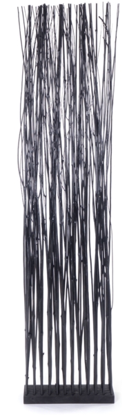 Raumteiler Slim 170x40 cm, Weidenholz-Zweige schwarz